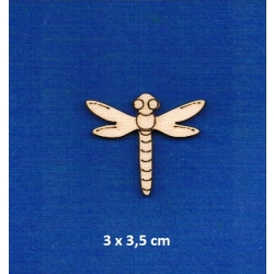 SKLEJKA #3mm Ważka 3x3,5cm / seria owady / 0909 / grawer